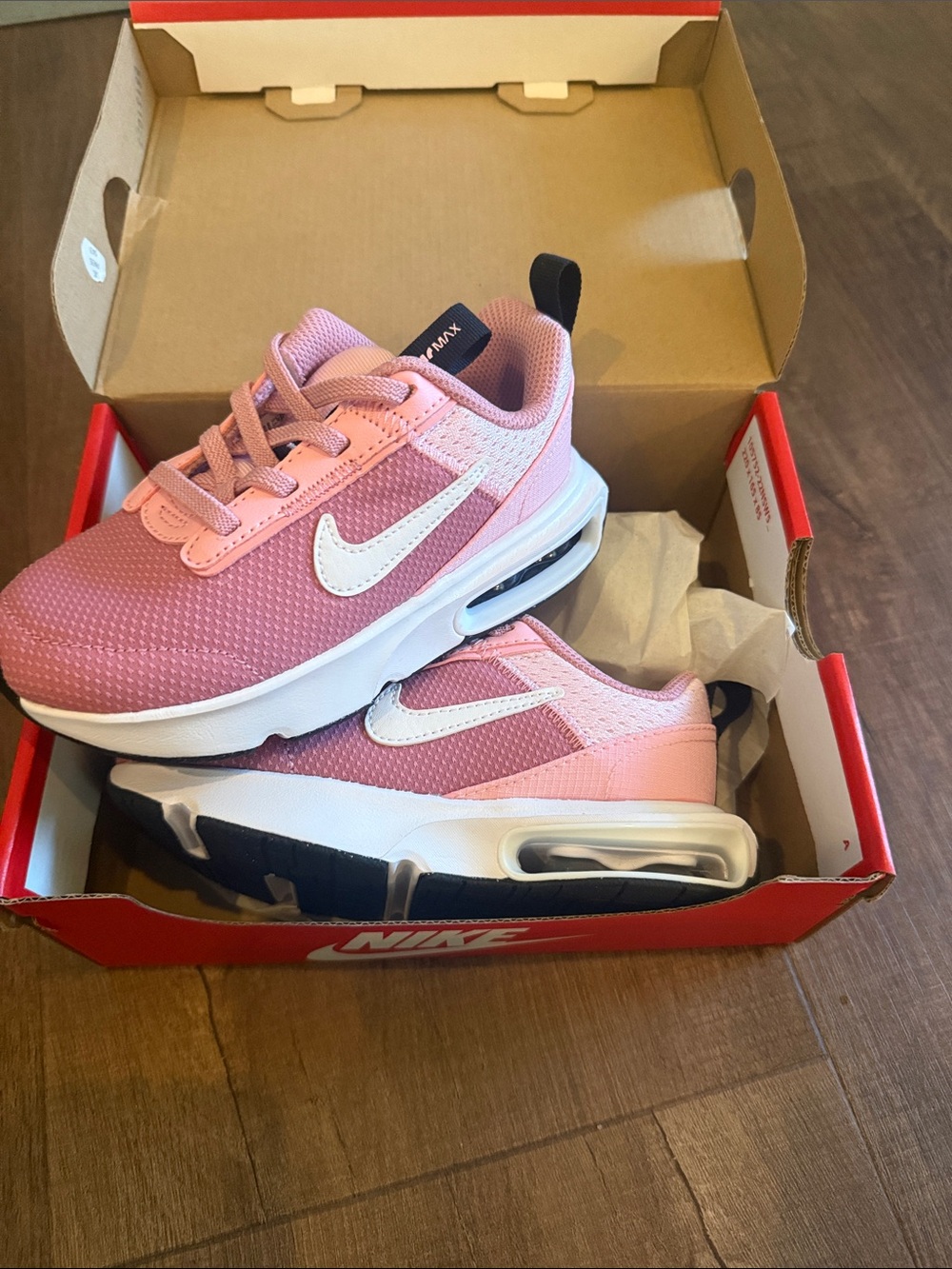 Nike Kids Pink and White Air Max Sneaker